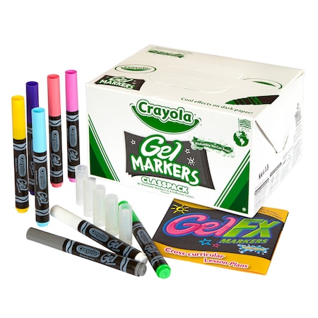 Crayola Crayola® Gel FX Markers Classpack®, 8 Colors, PK80 5882-12